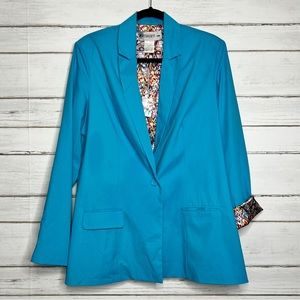 Kardashian Kurves Turquoise Blazer Jacket Size 18W